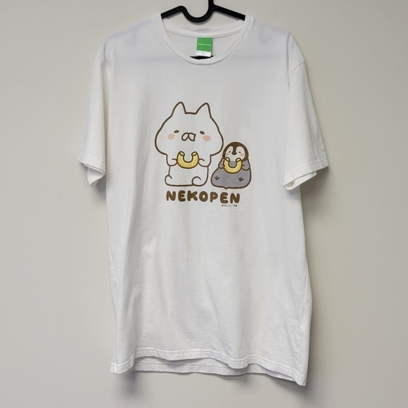 Line Creators Nekopen Cat & Penguin t-shirt white XL - Picture 6 of 6